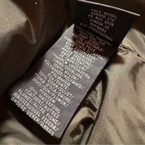 RLX by Ralph Lauren 2000s Olive Goat Suede Down Puffer Jacket - Picture 16 of 17